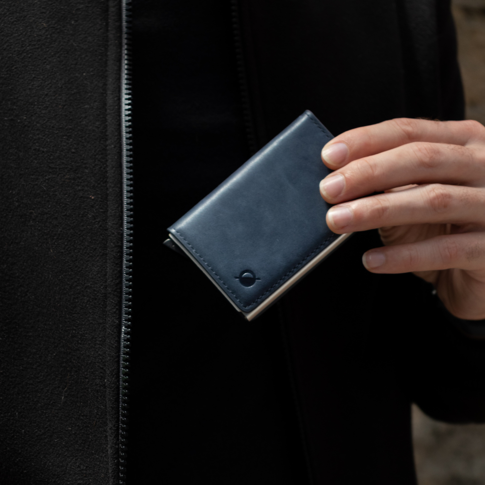 Slide Wallet - Navy Blue