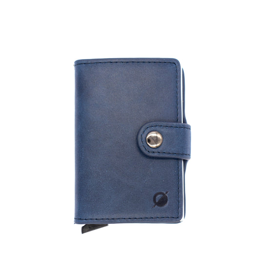 Button Wallet - Navy Blue